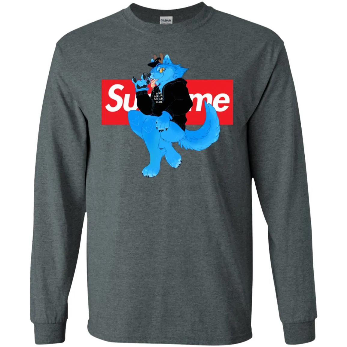 Supreme Woft T-shirt Men Long Sleeve Shirt