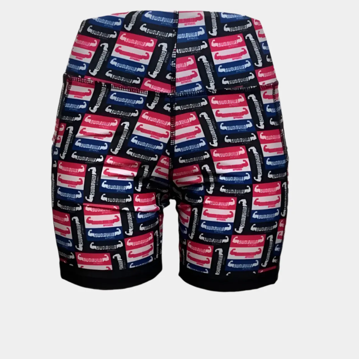 Swoleville Over Biker Shorts