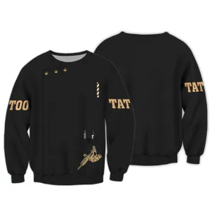 Tattoo Machine Personalized 3D Christmas Sweatshirt Classic Tattoo Uniform