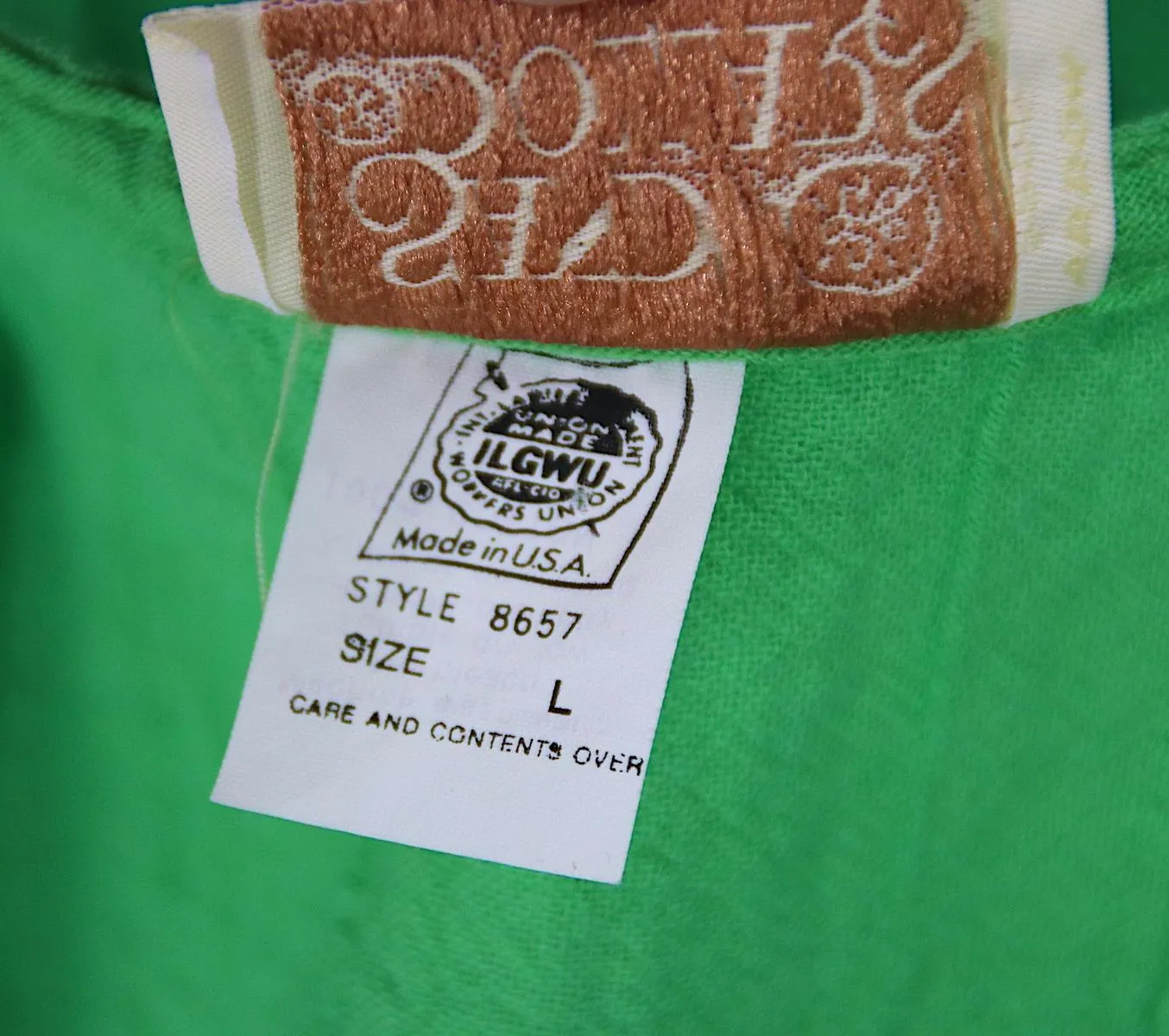 Vintage 1980s Cotton Gauze Dress / Bright Green Indian Cotton