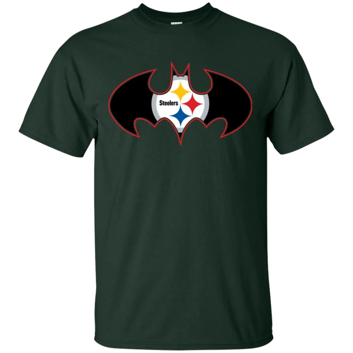 We Are The Pittsburgh Steelers Batman Nfl Mashup Men Cotton T-Shirt