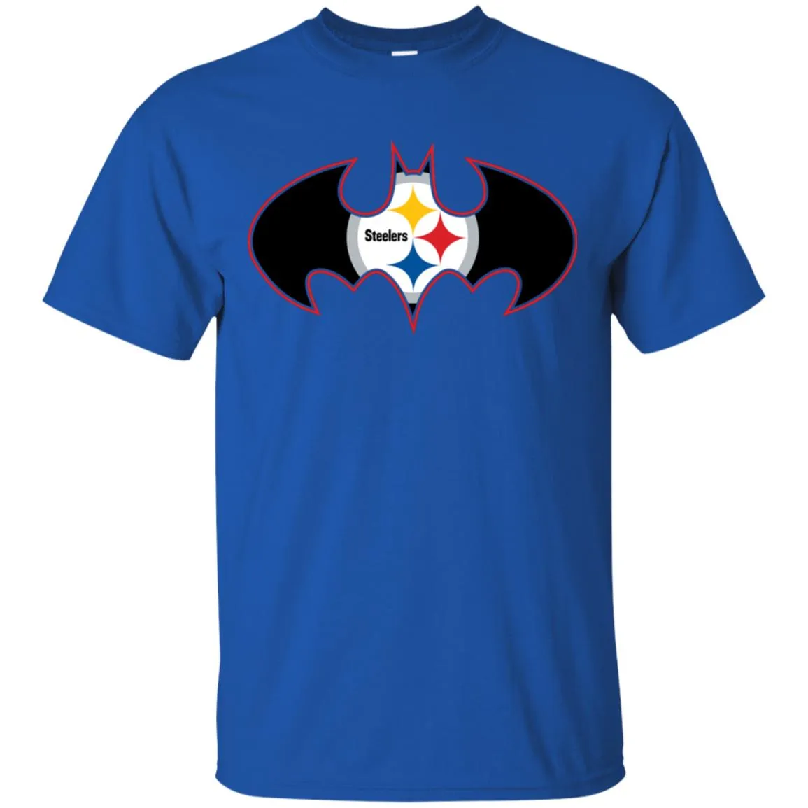 We Are The Pittsburgh Steelers Batman Nfl Mashup Men Cotton T-Shirt