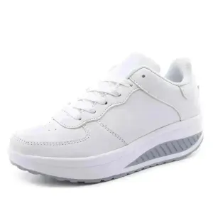 Women's Shoes, Flying Woven Leather Shoes, Sports Platform Shoes, Student Platform Shoes